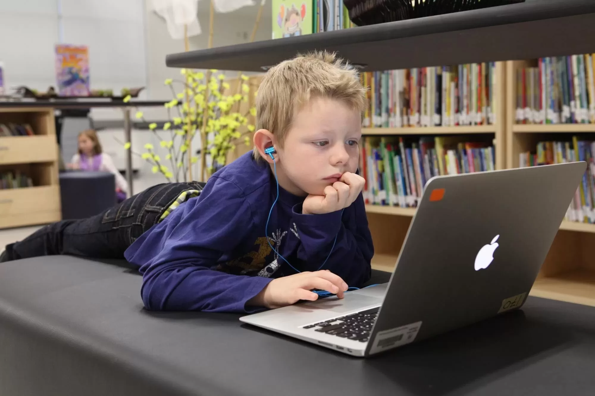 Boy on Laptop