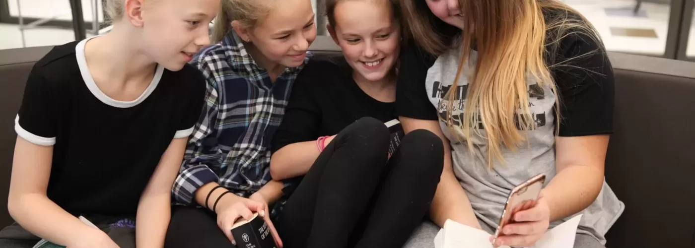 Group of Girls with Phone