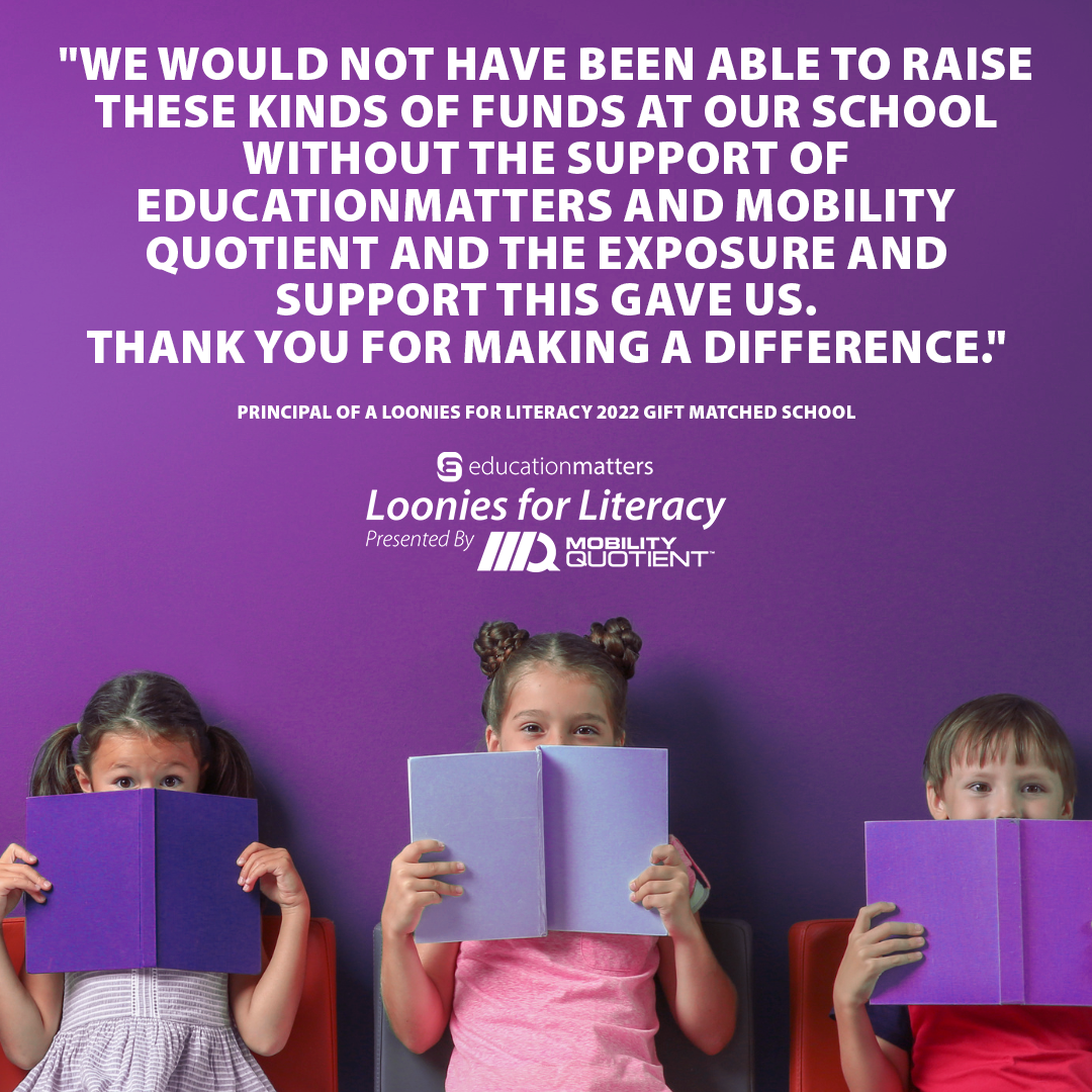 EducationMatters Loonies for Literacy Returns for 2023 - EducationMatters